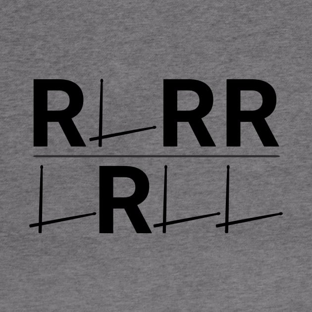 Paradiddle: RLRR LRLL Drum Rudiment Enthusiast by Spark of Geniuz